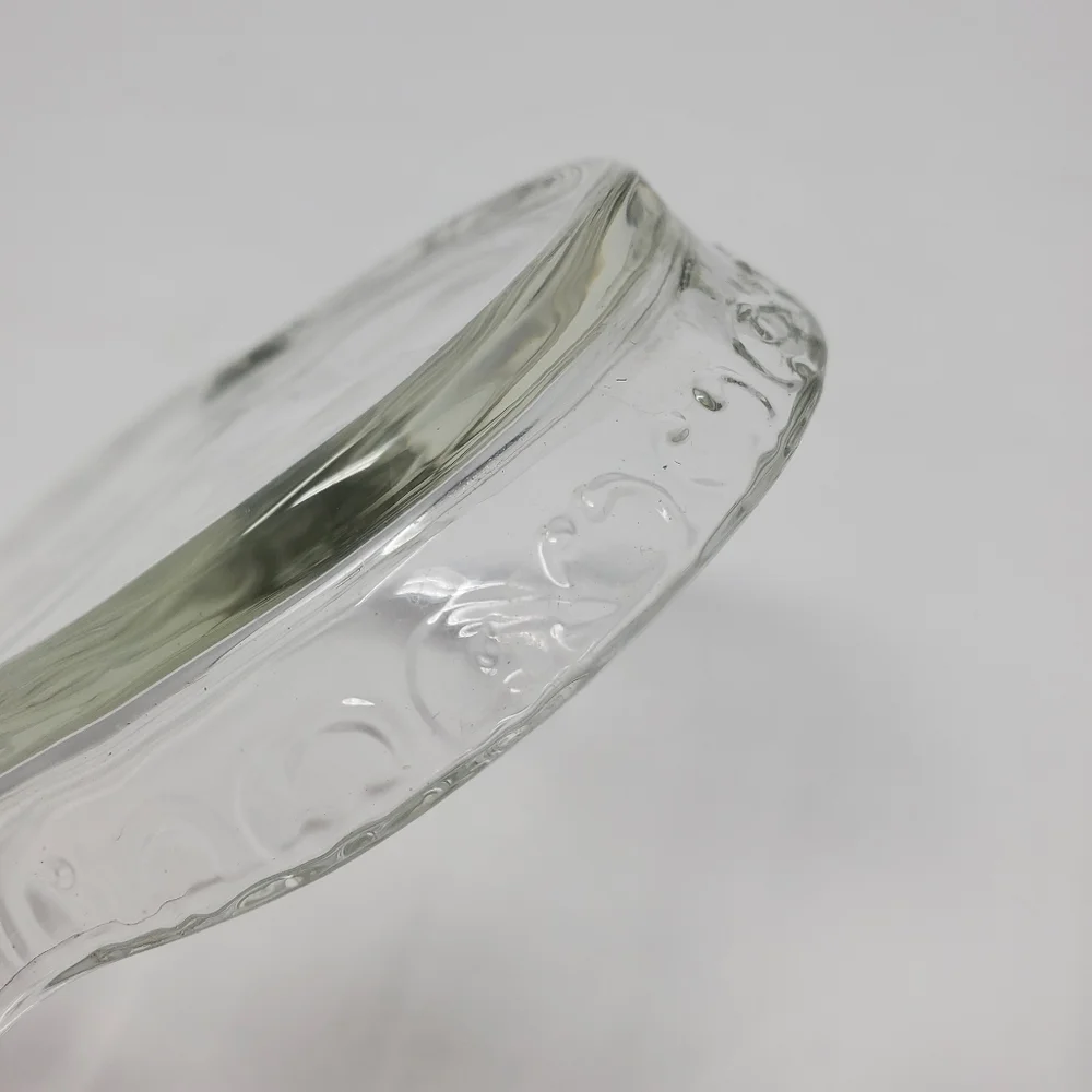 Vintage Avon Clear glass 3 leaf clover trinket/jewelry tray dish Great Condition
